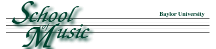 Baylor School of Music logo Baylor School of Music logo